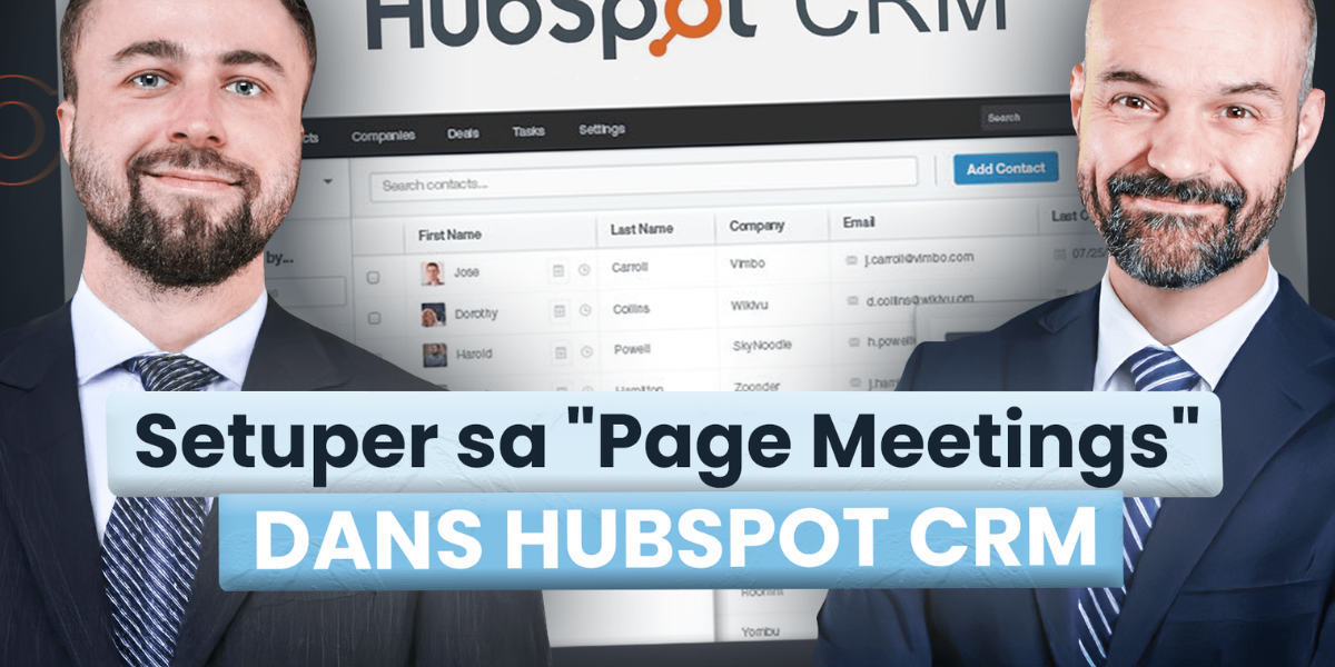 La page de planification (Meetings) : automatisez vos rendez-vous et distribuez les leads équitablement